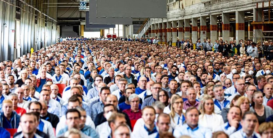 Volkswagen factory production line